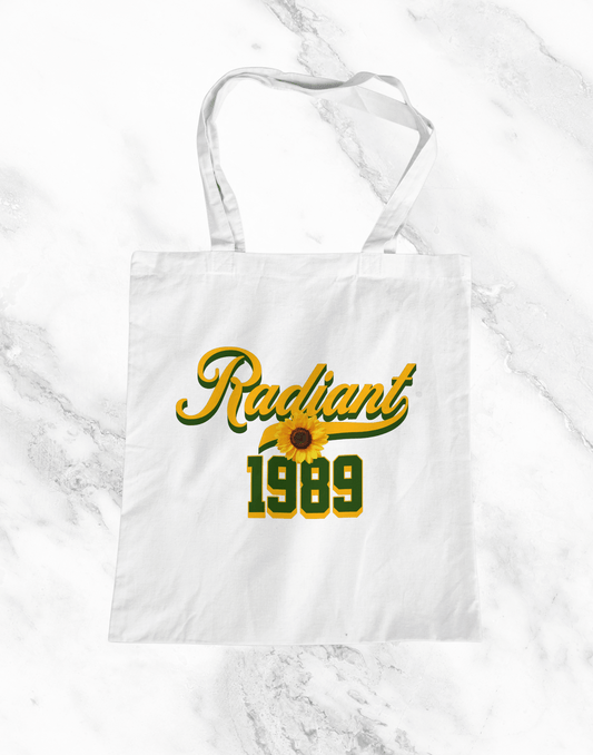 Radiant 1989 Tote Bag
